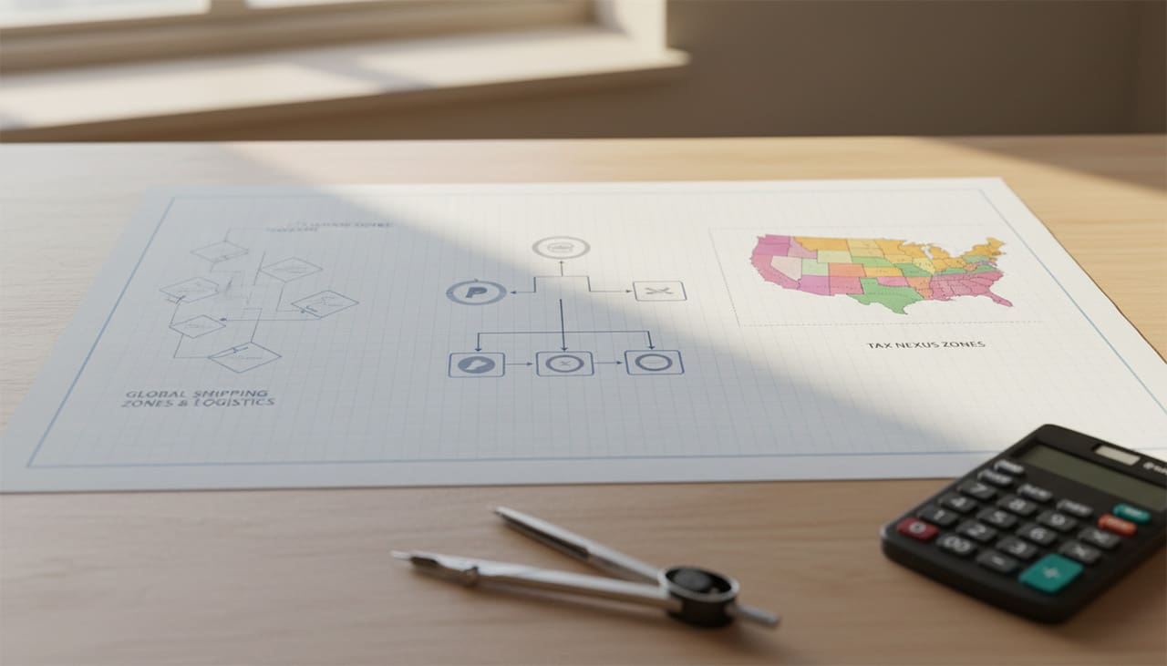 The Consort Compass brand identity design process workflow